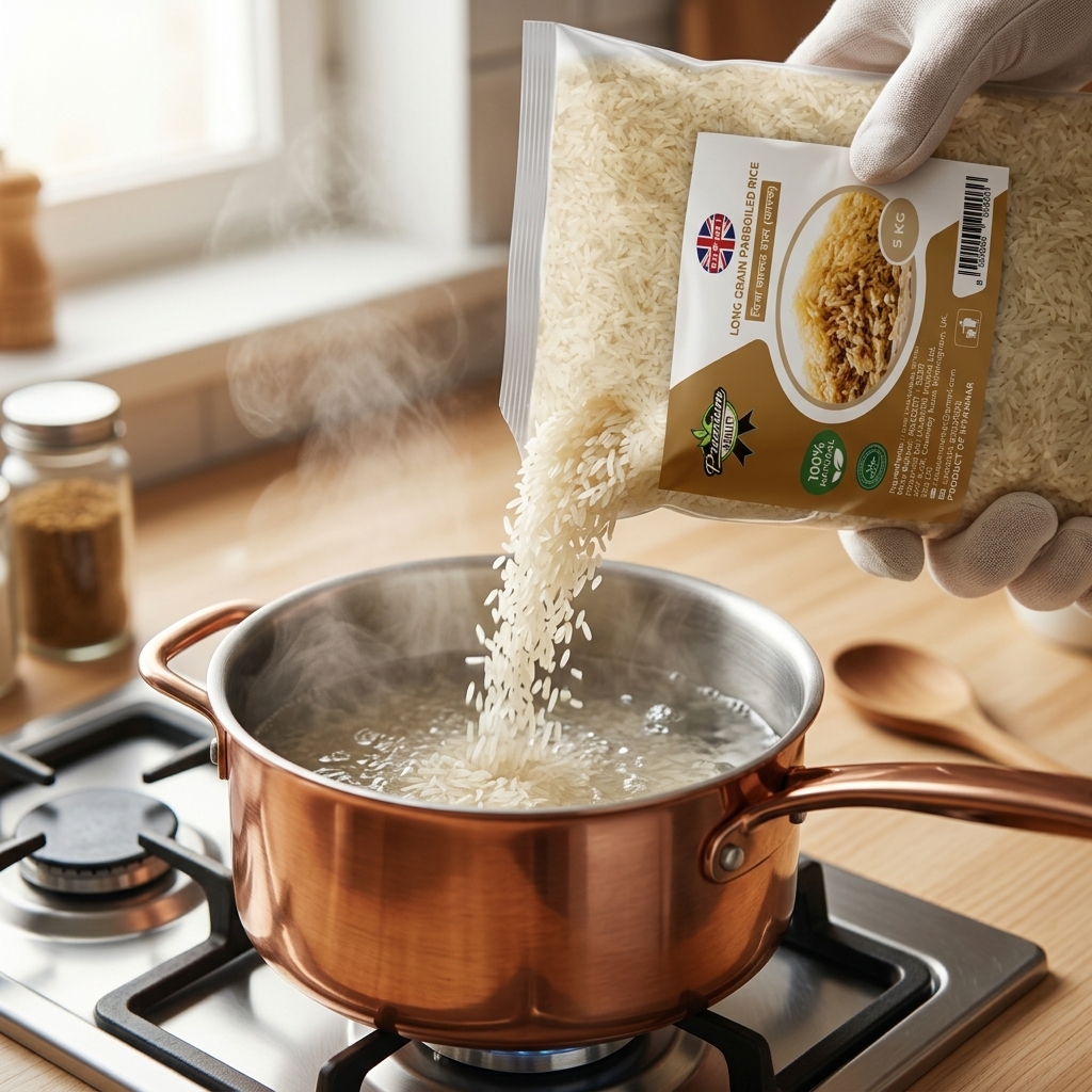 Super I Long Grain Parboiled Rice (5 KG) – Premium Quality, Extra Long Grains for Perfect Cooking